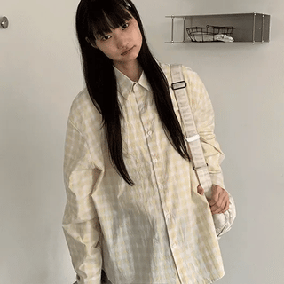 Petit Over Check Shirt