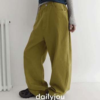 Romed Oxford Wide Collared Cotton Pants