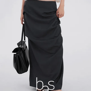 Casual Asymmetrical Striped Long Skirt / Summer Skirt Skirt Long Skirt Stripe Striped Low-rise Vintage Y2K Daily Look