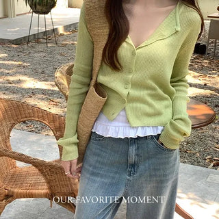 Cool Summer Ribbed Linen Cardigan