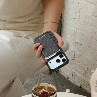Basic Polka MagSafe Card Slot Wallet Pocket Case