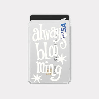 Always Blooming MagSafe Clear Card Wallet Pocket Case