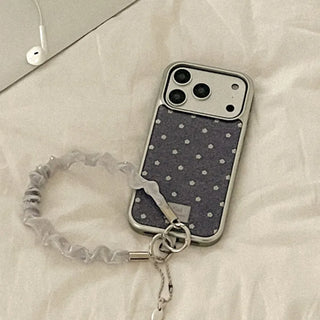 [SET] Silver MagSafe Bumper Case + Pure Silk Strap