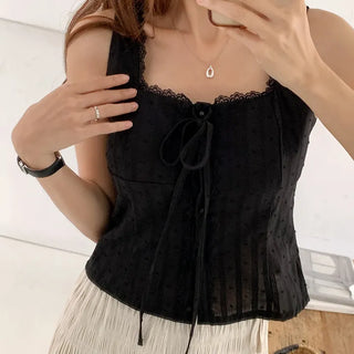 Square lace blouse
