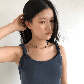 TWIST STRAP LAYERED SLEEVELESS