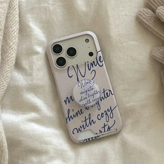 Winter Letter MagSafe Card Phone Case iPhone 17 Pro Hard