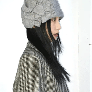 Knit Pleated Beanie
