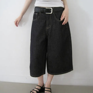Selvedge Bermuda Wide Pants