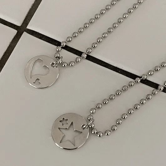 Menchib Round Ball Chain Necklace