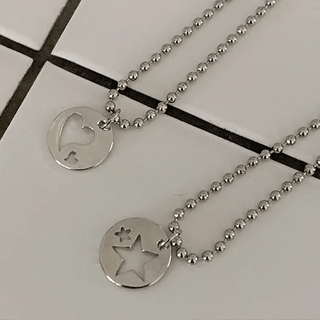 Menchib Round Ball Chain Necklace