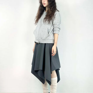 Yuragi asymmetrical skirt