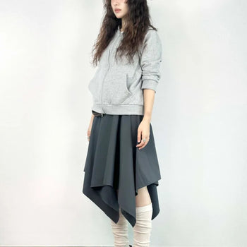 Yuragi asymmetrical skirt