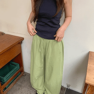 Torni Color Cotton Elastic Pants