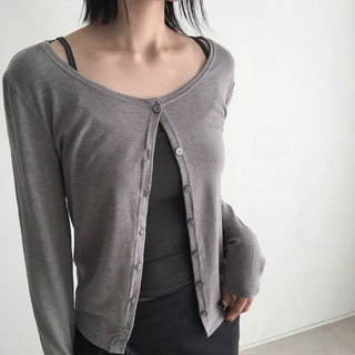 Lumi Deep V-Neck Cardigan