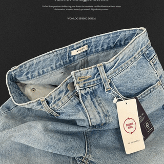 Priston Light Wash RolledUp Denim