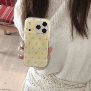 Lemon Silver Epoxy Bumper iPhone 17 Pro Pro Max Galaxy S26 Flip 7 MagSafe Phone Case