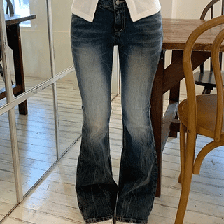 Low bootcut denim
