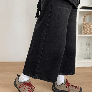 Kaleid Wash Denim Bermuda Pants