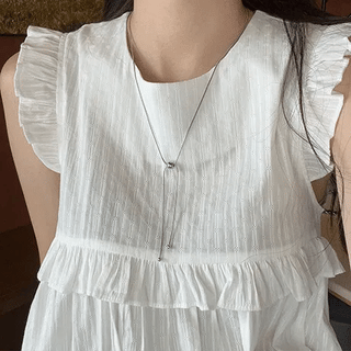 Drop Layered Ball Necklace