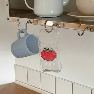Favorite Tomato Design [MagSafe Acrylic Smart Talk + Card Wallet]