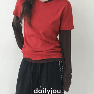 Katrin Standard Cotton Round Neck Short Sleeve T-shirt
