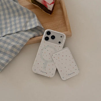 Sparkling Moon MagSafe Card Slot Wallet Pocket Case
