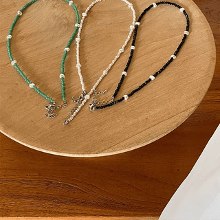 Sandy Freshwater Pearl Bead Necklace