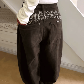 Leopard Star Layered Pants