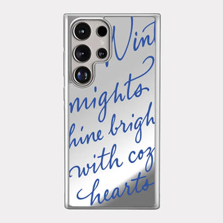 Winter Letter iPhone Silver Mirror Bumper Case