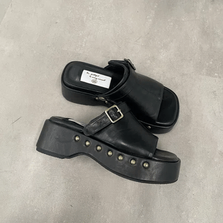 Platform Buckle Block Heel