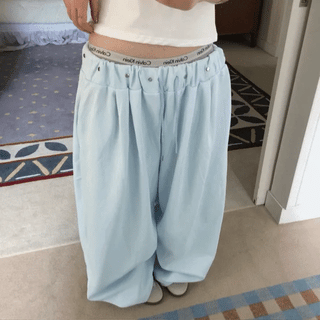 Line track layered pants