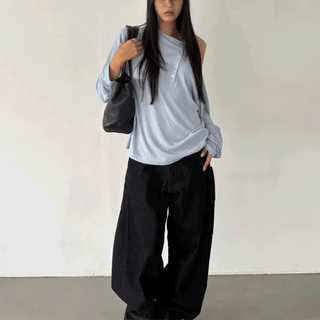 3 POCKET WIDE DENIM