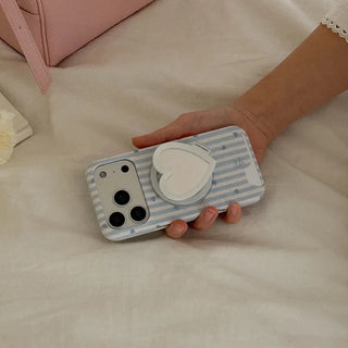 Candy Stripe MagSafe Card Phone Case for iPhone 17 Pro Hard