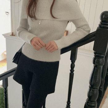 Vaini Angora Off-shoulder Knit