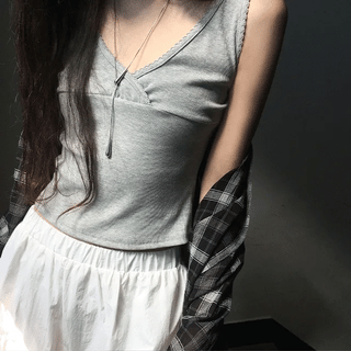 Mijua Diagonal Frill Sleeveless