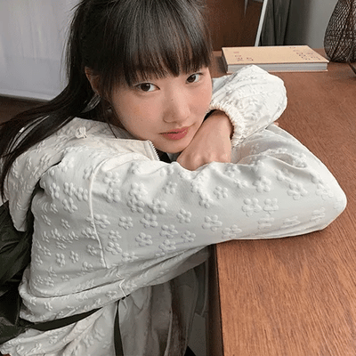 Kanno Flower Hooded Windbreaker Jumper