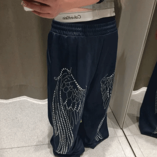 Line track layered pants