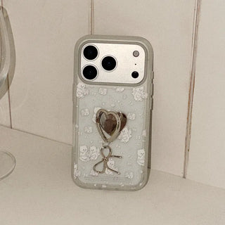[Set] Vintage Bakery Bears Translucent Phone Case + Smart Ring