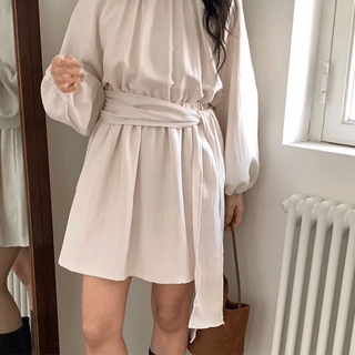 Phase Shirred Dress