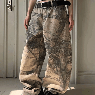 Leopard Curved Pants