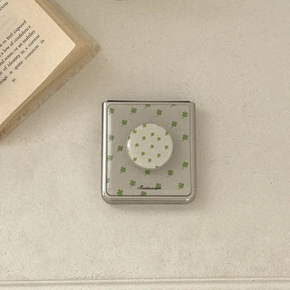 Linen Garden Galaxy Z-Flip Fold 8 MagSafe Silver Bumper Case