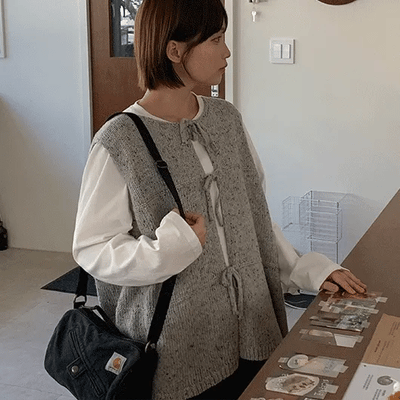 Chohind Ribbon Heather Knit Vest