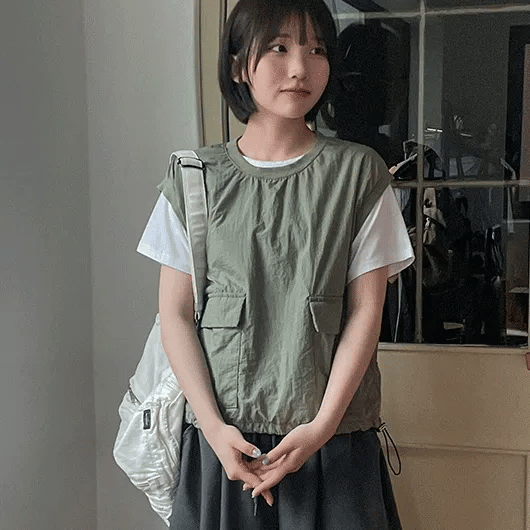 Okom Pocket String Nylon Vest
