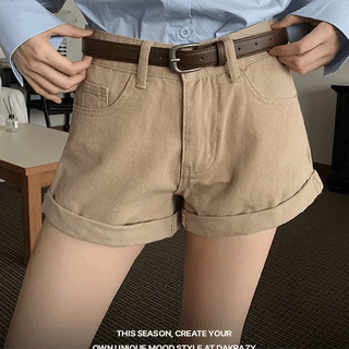 Rocky Roll-up Cotton Shorts