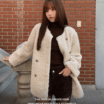 Winter Sherpa Round Jacket