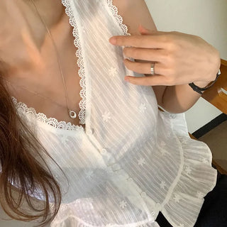 Mariel Lace Sleeveless Blouse