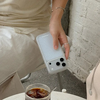 Basic Polka iPhone 17 Pro Clear Translucent Jelly Case