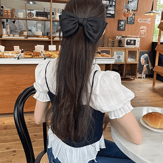 satin ribbon hair pin