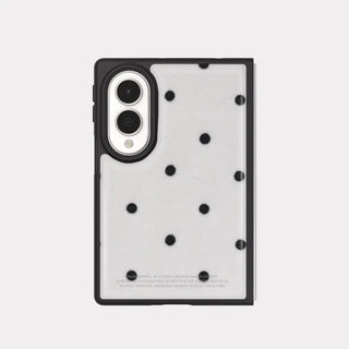 Cotton Dot Galaxy Zflip Fold 8 Epoxy Black Bumper Case