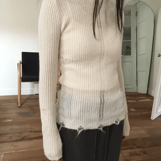 Damaged Ribbed Knit